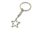 Zinc Alloy Simple Star Keychain For Bag Charm Gift view 5