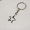 Zinc Alloy Simple Star Keychain For Bag Charm Gift view 4