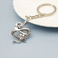 Metal Snake Keychain Simple Fashion Key Ring Gift view 3