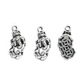 Zinc Alloy Pixiu Coin Charm Pendant for DIY Necklace Bracelet Jewelry Making view 3