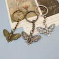 Metal Minimalist Moth Keychain Bag Charm Gift Accessory view 3