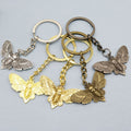 Metal Minimalist Moth Keychain Bag Charm Gift Accessory view 1