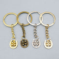 Metal Clover Horseshoe Keychain Lucky Bag Charm Gift view 1