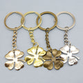 Zinc Alloy Four Leaf Clover Keychain Lucky Bag Charm Gift view 1