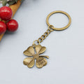 Zinc Alloy Four Leaf Clover Keychain Lucky Bag Charm Gift view 6