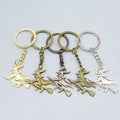 Zinc Alloy Witch Broom Keychain Gift view 1