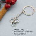 Zinc Alloy Snake Triangle Knot Keychain Fashion Bag Charm view 2