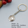 Alloy Globe Keychain Bag Charm view 2