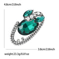Alloy Rhinestone Oval Brooch Pin For Elegant Womens Suits view 6