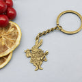 Zinc Alloy Poker Rabbit Keychain Bag Charm Gift view 6