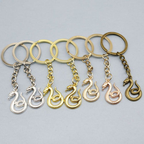 Metal Snake Keychain Bag Charm