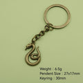 Metal Snake Keychain Bag Charm view 2