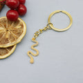Metal Snake Keychain Novelty Animal Key Ring Gift view 4