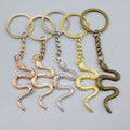 Metal Minimalist Snake Keychain For Bag Charm Gift view 1