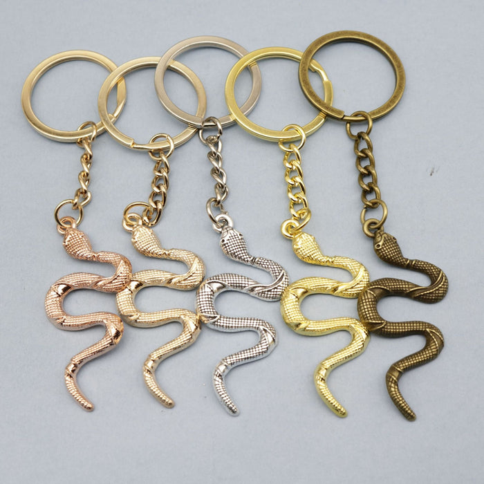 Metal Minimalist Snake Keychain For Bag Charm Gift
