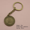Metal Triangle Disc Keychain For Bag Charm Gift view 2