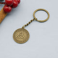 Metal Triangle Disc Keychain For Bag Charm Gift view 6