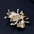 Aqua Blue Bee Two Designs Metal Brooch Pin for Jackets and Lapels view 5