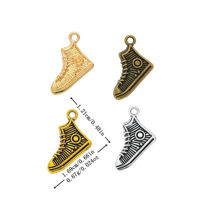 Zinc Alloy Shoe Charm Pendant No.203938 for DIY Necklace Bracelet Jewelry Making