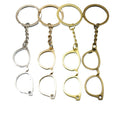 Metal Simple Glasses Keychain Fashion Bag Charm Gift view 5