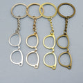 Metal Simple Glasses Keychain Fashion Bag Charm Gift view 1