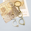 Metal Simple Glasses Keychain Fashion Bag Charm Gift view 3