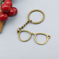 Metal Simple Glasses Keychain Fashion Bag Charm Gift view 6