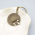 Metal Minimal Bow Hat Keychain Bag Charm Gift view 4