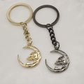 Metal Skull Moon Keychain Bag Charm Gift For Halloween view 4