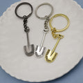 Metal Simple Shovel Keychain For Bag Charm Gift view 3