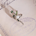 Elegant Snake Shape Alloy Ear Cuff Clips With Faux Pearl And Green Zircon No Piercing Cartilage Earrings view 3