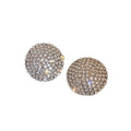 Alloy Round Rhinestone Stud Earrings For Women, European Style Sparkling Geometric Jewelry view 5