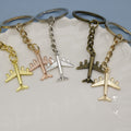 Metal Airplane Keychain Bag Charm – Antique Copper view 3