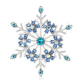 Alloy Rhinestone Snowflake Brooch Pin For Women's Suit Decoration view 1