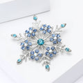 Alloy Rhinestone Snowflake Brooch Pin For Women's Suit Decoration view 2