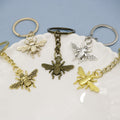 Metal Bee Keychain Bag Charm – Antique Copper view 3