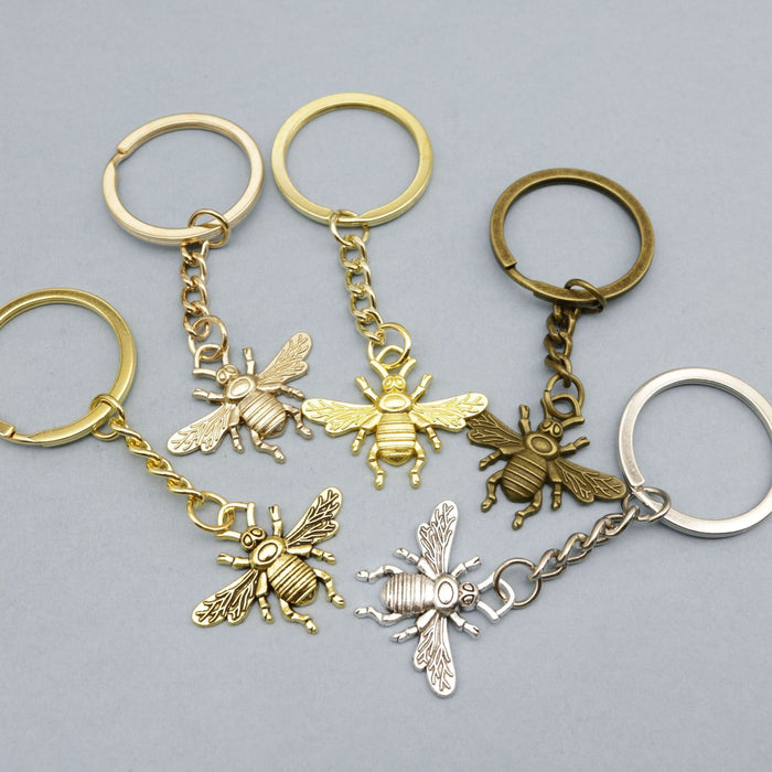 Metal Bee Keychain Bag Charm – Antique Copper