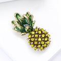 Metal Alloy Rhinestone Pineapple Brooch Pin For Suits And Sweaters view 3