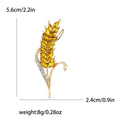 Alloy Long Wheat Brooch Pin For Suits And Sweaters view 5