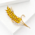 Alloy Long Wheat Brooch Pin For Suits And Sweaters view 4