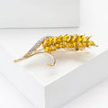 Alloy Long Wheat Brooch Pin For Suits And Sweaters view 3