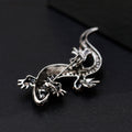 Pink Silver Tone Gecko Metal Brooch Pin for Jackets and Lapels view 5