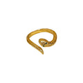 Gold Plated Zircon Snake Open Ring With Fashion Design For Women view 5