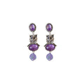 Vintage Style Rhinestone Cat Alloy Drop Earrings, Light Luxury Animal Design Jewelry view 5