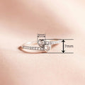 Korean Japanese Delicate Heart Ring For Women, Double Heart Sweet Girl Niche Jewelry view 4