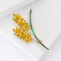 Alloy Double Wheat Brooch Pin For Women's Suits And Sweaters view 4
