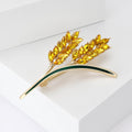 Alloy Double Wheat Brooch Pin For Women's Suits And Sweaters view 3