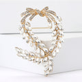 Alloy Long Cross Wheat Brooch Pin For Women's Clothing view 2