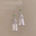 New Chinese Style Alloy Geometric Tassel Drop Earrings Elegant Ethnic Light Luxury Jewelry view 2