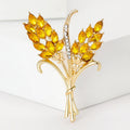 Alloy Wheat Spike Brooch Pin For Women's Sweater And Suit Decor view 2